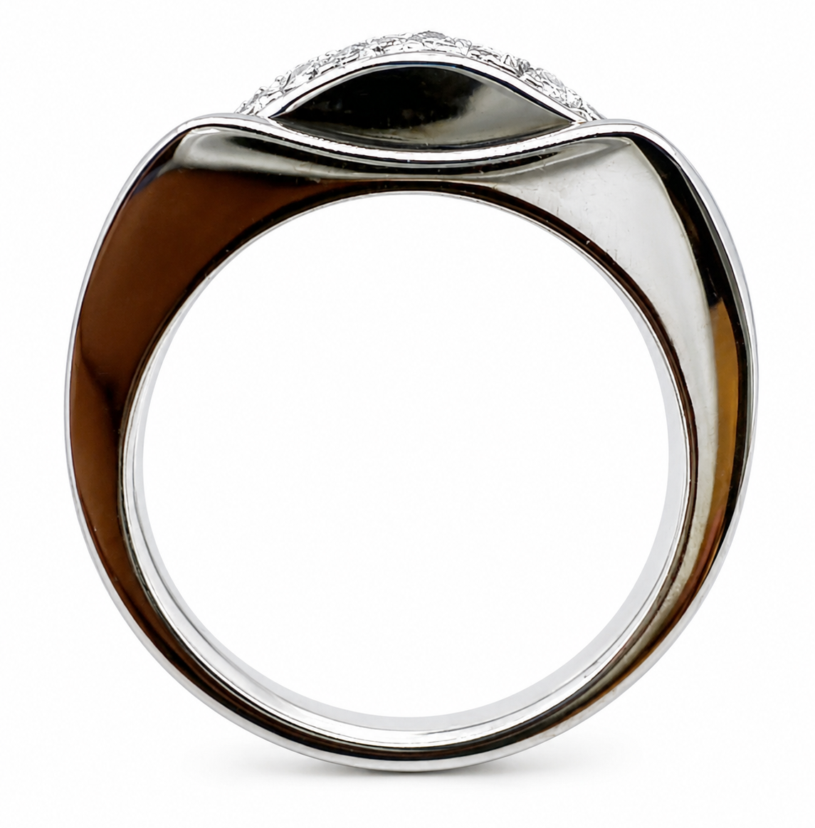 anillo de oro blanco 18 kt y brillantes anillo de oro blanco 18 kt y brillantes