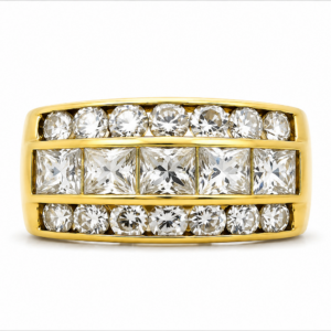anillo de oro 18 kt y brillantes 2.87 ct