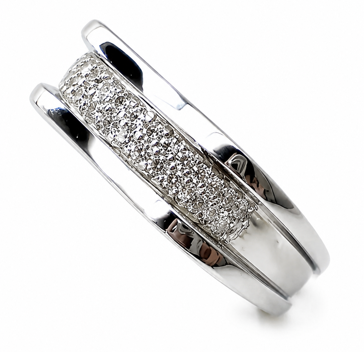 anillo de oro blanco 18 kt y brillantes anillo de oro blanco 18 kt y brillantes