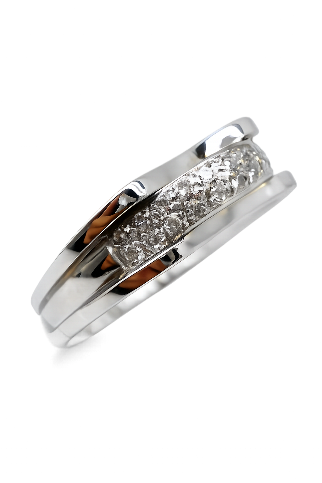 anillo de oro blanco 18 kt y brillantes anillo de oro blanco 18 kt y brillantes