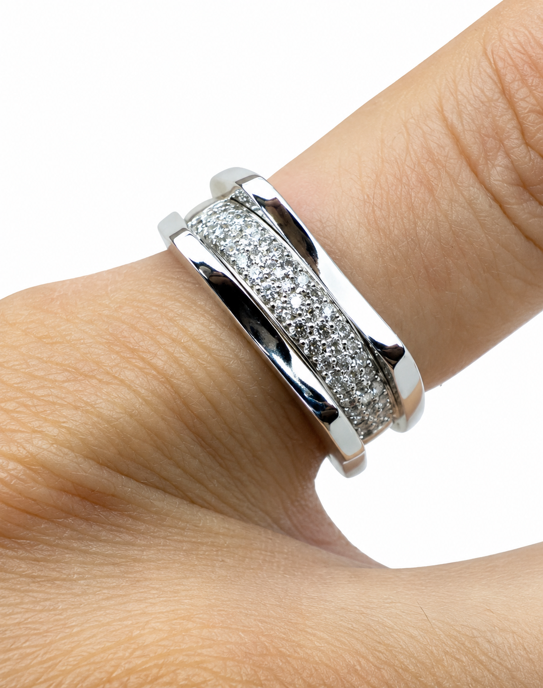 anillo de oro blanco 18 kt y brillantes anillo de oro blanco 18 kt y brillantes