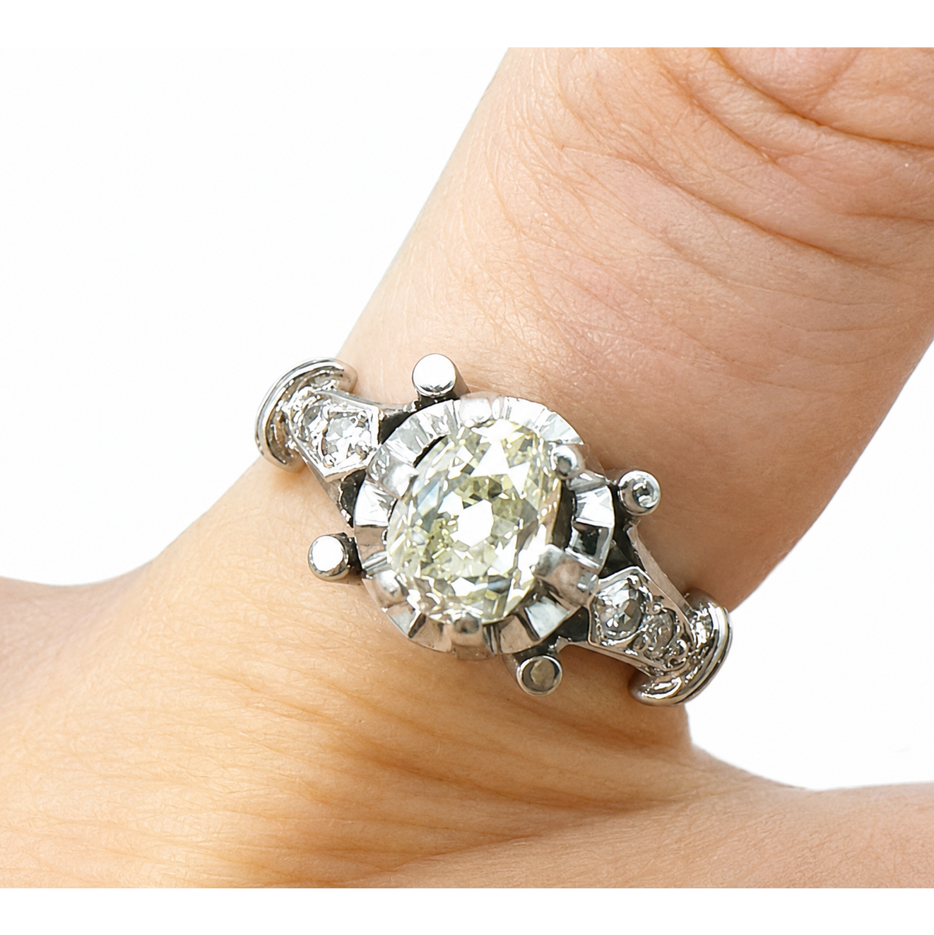 anillo solitario de platino 950 brillante de 1.10 ct anillo solitario de platino 950 brillante de 1.10 ct
