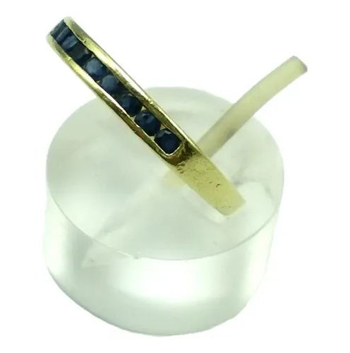 anillo de oro 18 kt medio sin fin de zafiros azules anillo de oro 18 kt medio sin fin de zafiros azules