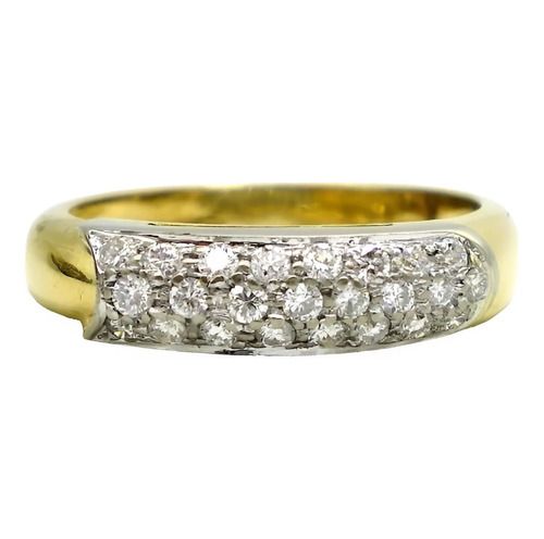 anillo de oro 18 kt platino y brillantes anillo de oro 18 kt platino y brillantes