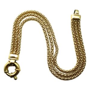 pulsera de oro 18 kt cierre marinero