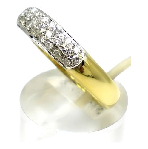 anillo de oro 18 kt platino y brillantes anillo de oro 18 kt platino y brillantes