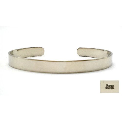 esclava de oro blanco 18 kt