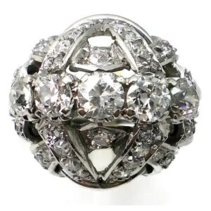 anillo de platino 950 brillantes 2.76 ct