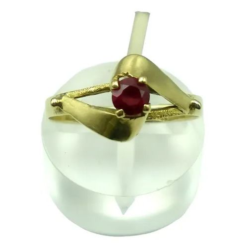 anillo de oro 18 kt solitario de rubi anillo de oro 18 kt solitario de rubi