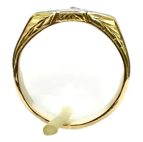 anillo art deco de oro 18 kt platino brillante y zafiros anillo art deco de oro 18 kt platino brillante y zafiros