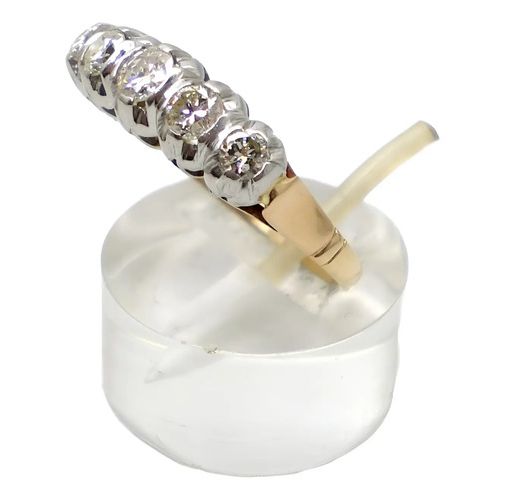anillo cintillo de oro 18 kt platino 950 y brillantes anillo cintillo de oro 18 kt platino 950 y brillantes