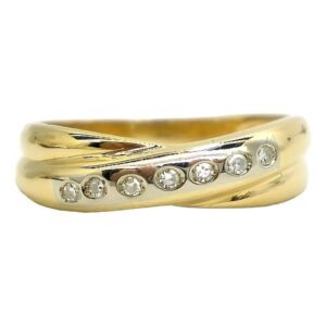 anillo de oro 18kt y brillantes