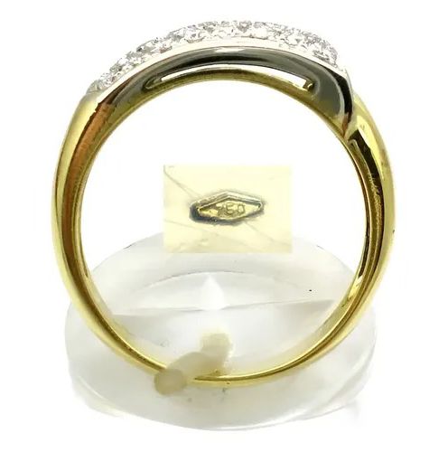 anillo de oro 18 kt platino y brillantes anillo de oro 18 kt platino y brillantes