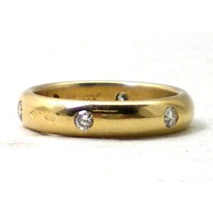 anillo cartier de oro 18 kt y brillantes