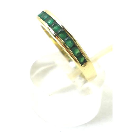 anillo oro 18 kt medio sin fin de aventurinas anillo oro 18 kt medio sin fin de aventurinas