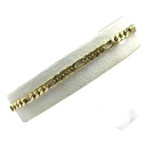 pulsera de oro 18 kt figaro de 5.5 gramos