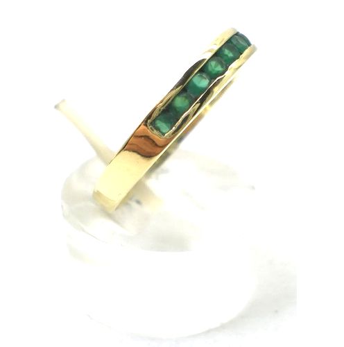 anillo oro 18 kt medio sin fin de aventurinas anillo oro 18 kt medio sin fin de aventurinas