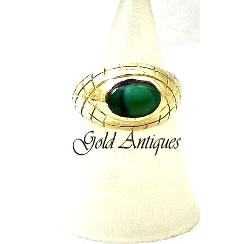 anillo de oro 18 kt y turqueza natural anillo de oro 18 kt y turqueza natural
