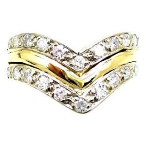 anillo de oro 18 kt y brillantes