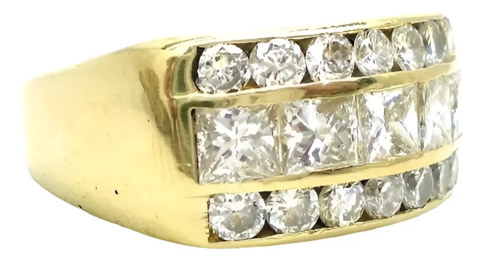 anillo de oro 18 kt y brillantes 2.87 ct anillo de oro 18 kt y brillantes 2.87 ct