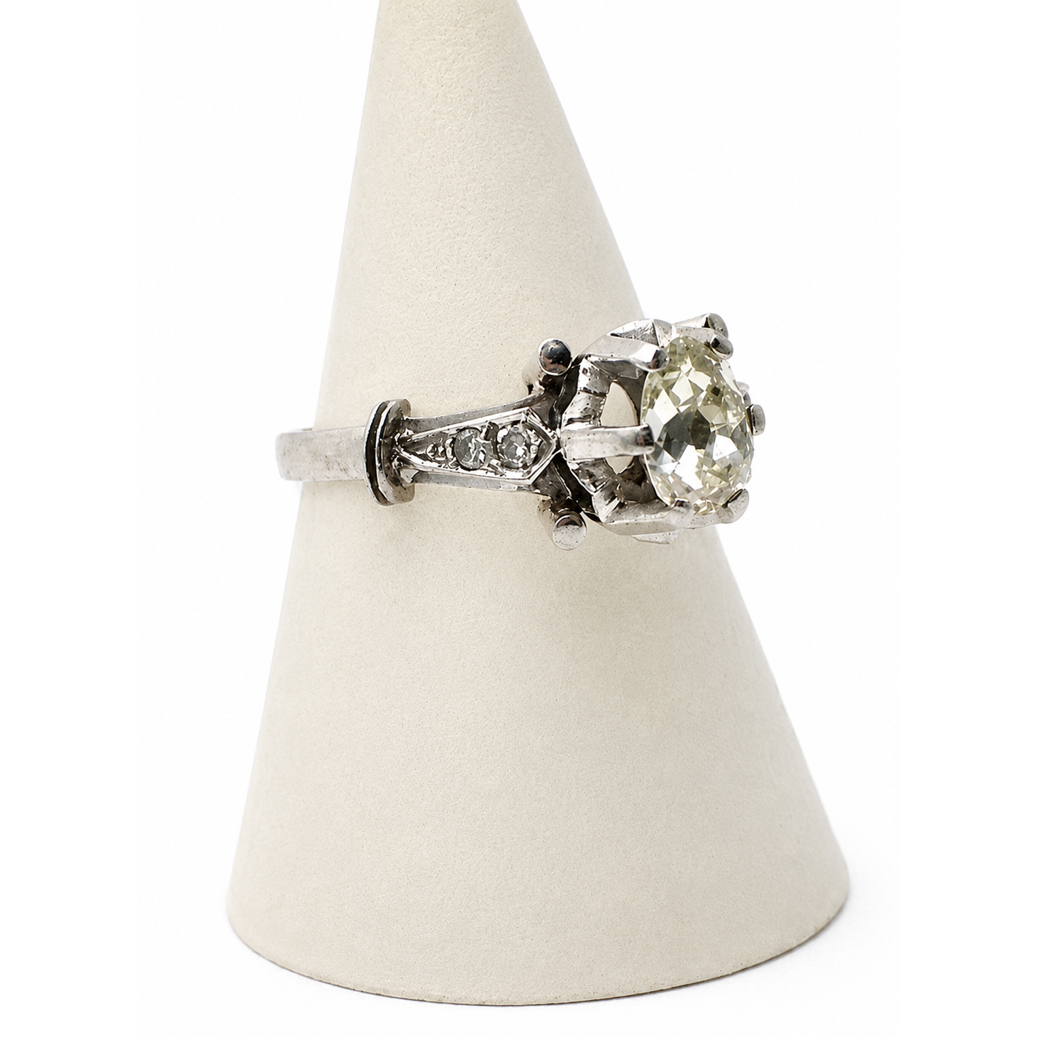 anillo solitario de platino 950 brillante de 1.10 ct anillo solitario de platino 950 brillante de 1.10 ct