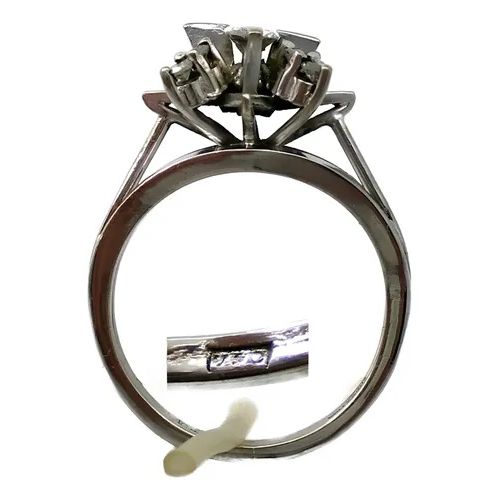 anillo de oro blanco y brillantes anillo de oro blanco y brillantes