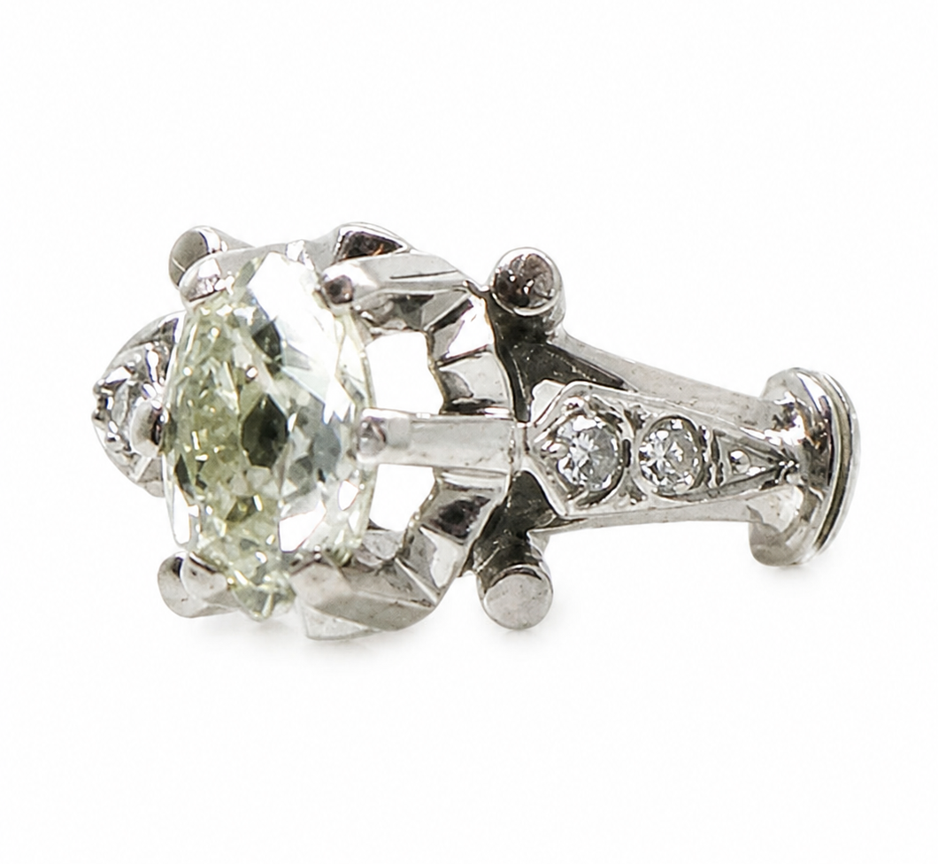 anillo solitario de platino 950 brillante de 1.10 ct anillo solitario de platino 950 brillante de 1.10 ct